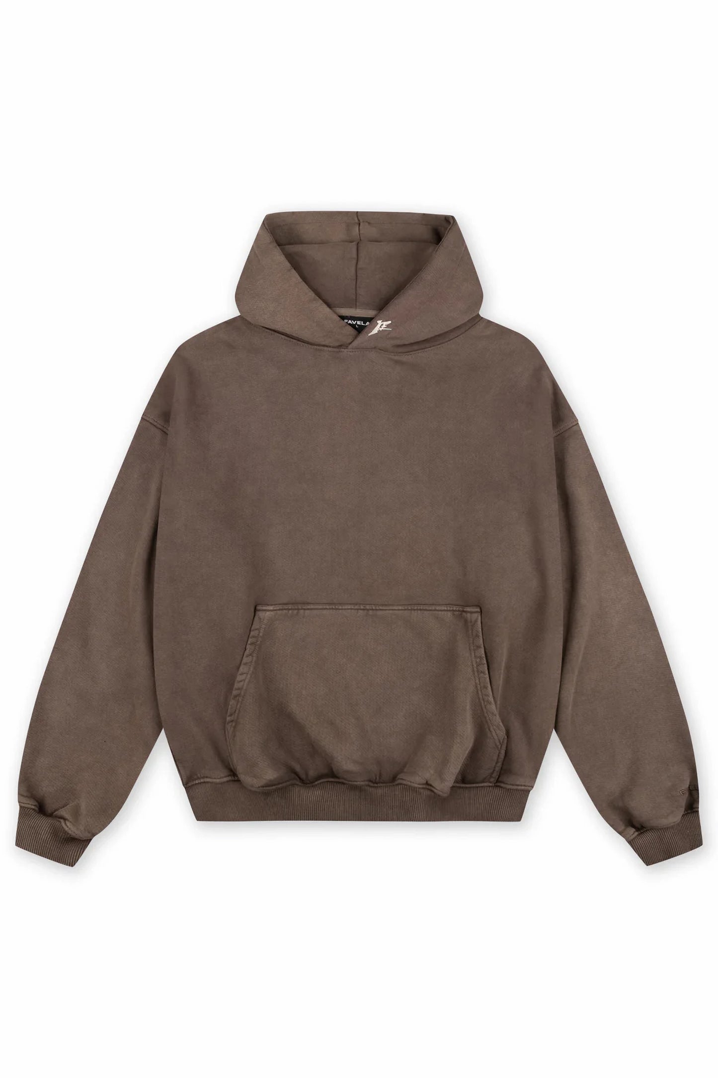 FAVELA-MANCHETTE BROWN SAND WASHED HOODIE
